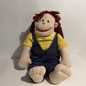 Vintage 1988 Puppet Hasbro Rigadoon Doll 27" Rusty Overalls - Collector Quality